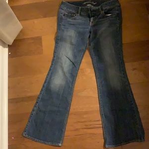 Dark wash AE boot cut jeans